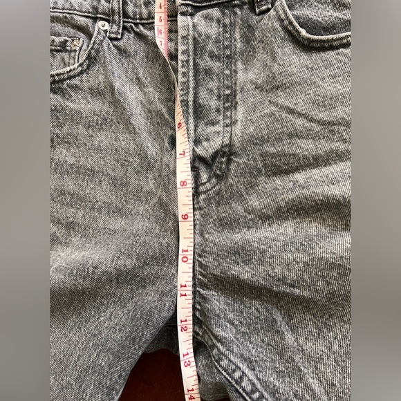 ZARA women’s 30 ankle length button fly high rise gray black skinny leg jean - Picture 6 of 7